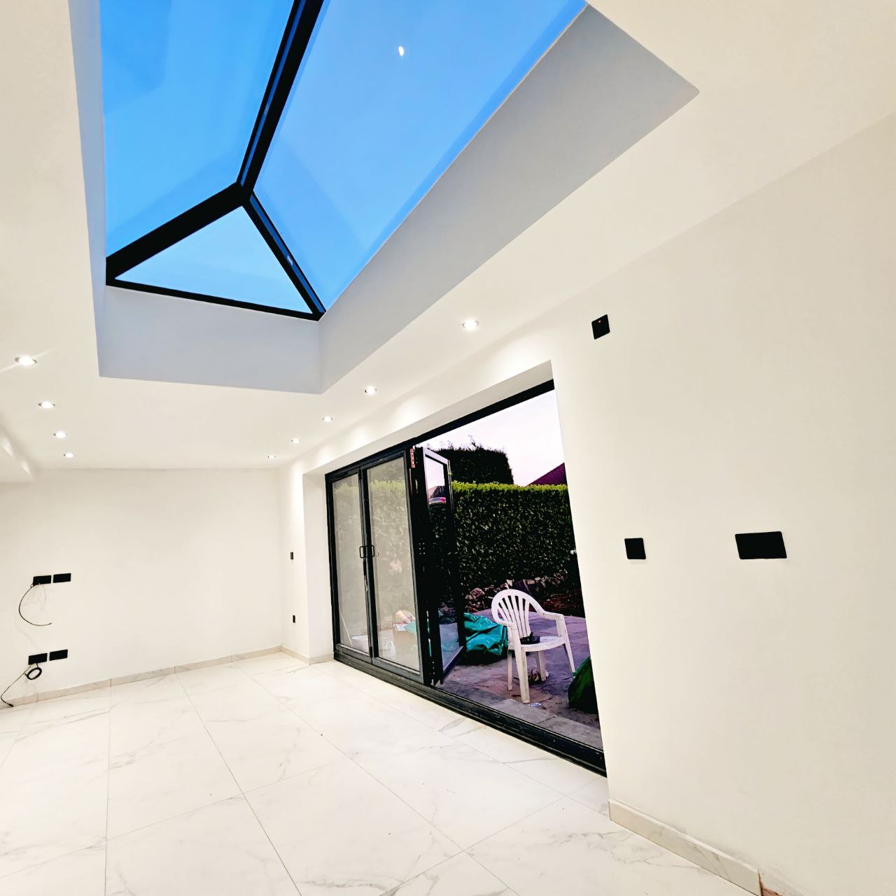 After completion – open-plan kitchen extension in Sale